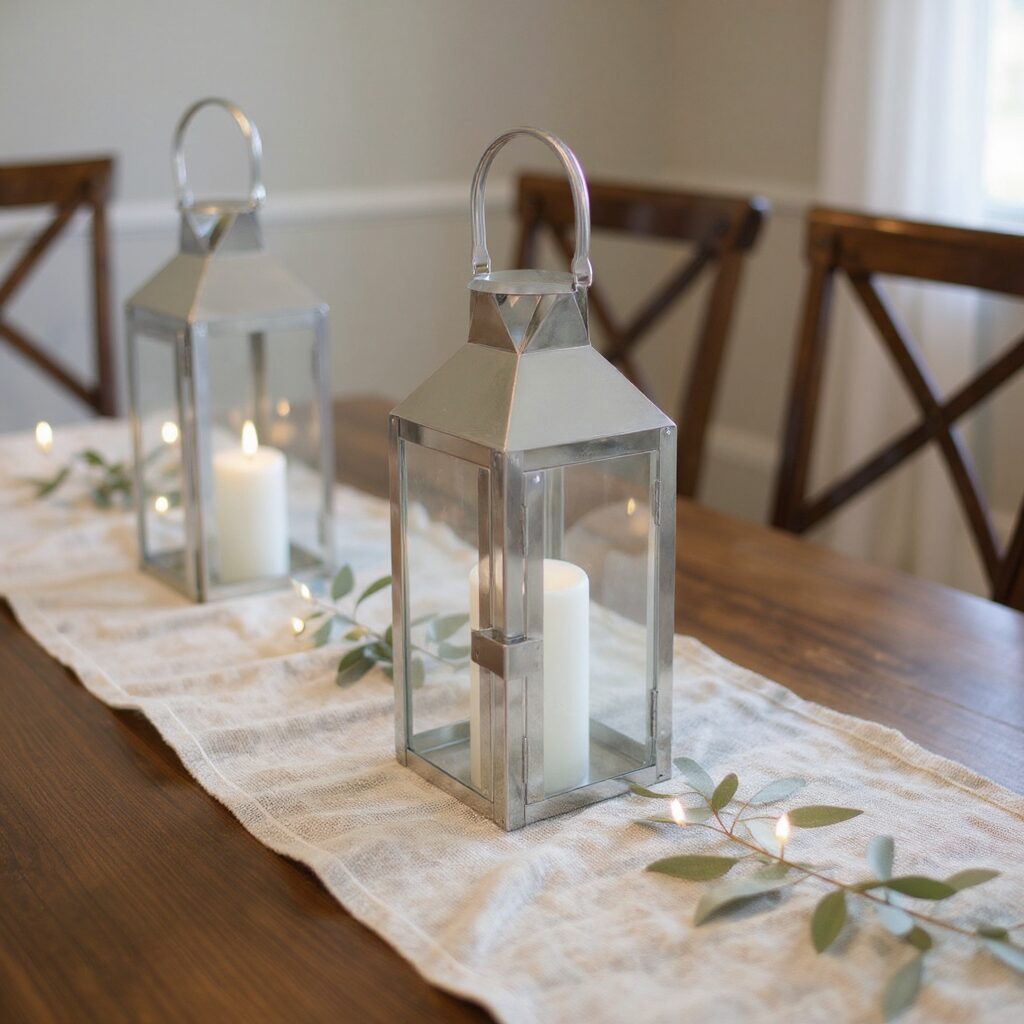 Rent or similar products at EventRentals.lk Silver Lanterns for rent at EventRentals.lk - event decor Sri Lanka