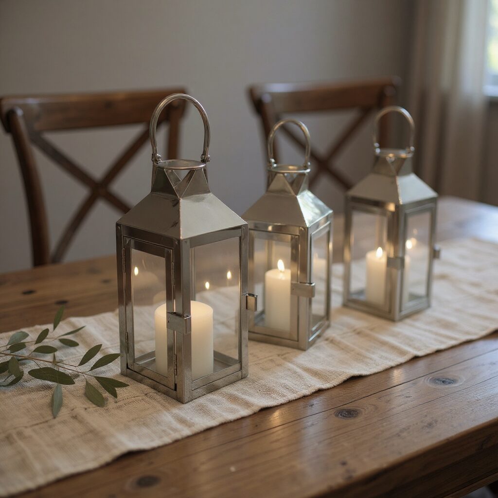 Rent or similar products at EventRentals.lk Silver Lanterns for rent at EventRentals.lk - event decor Sri Lanka