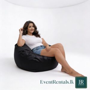 EventRentals.lk Bean Bag Black 2