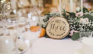 Wooden Table Numbers