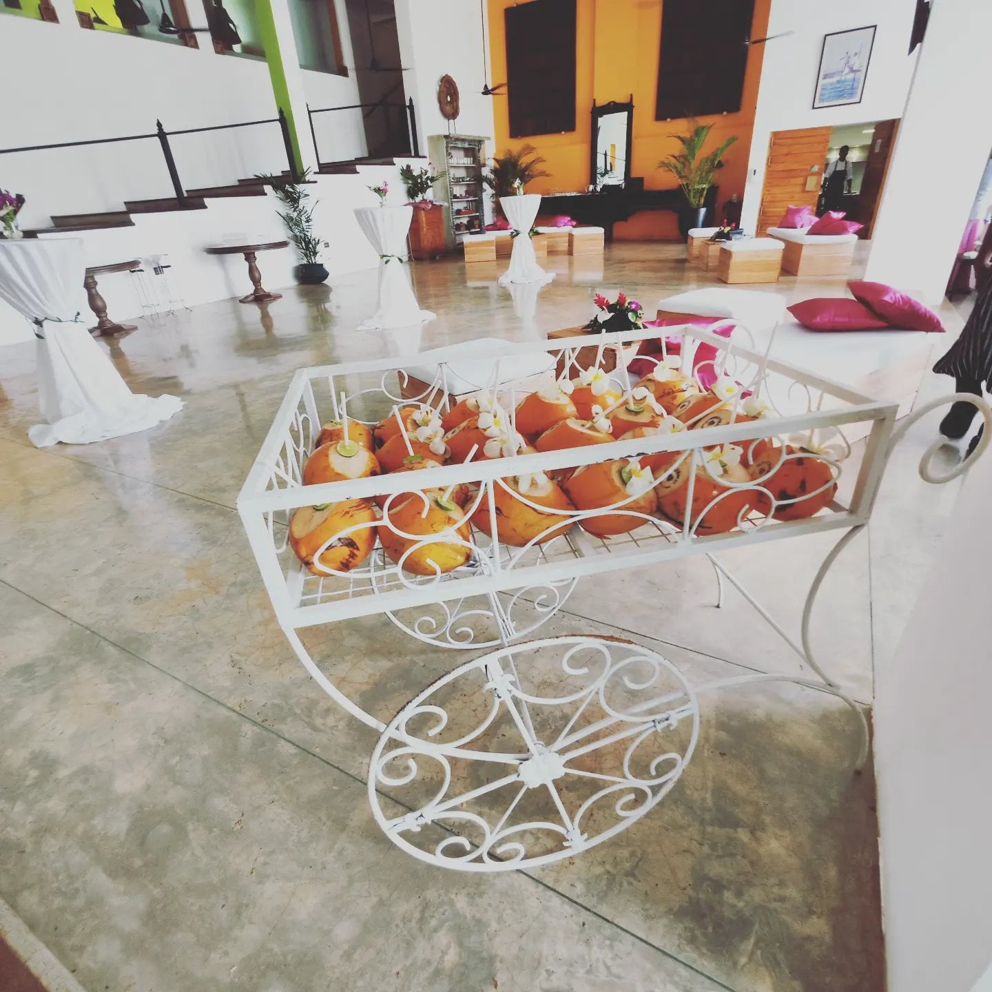 Rent or similar products at EventRentals.lk Wrought Iron Cart