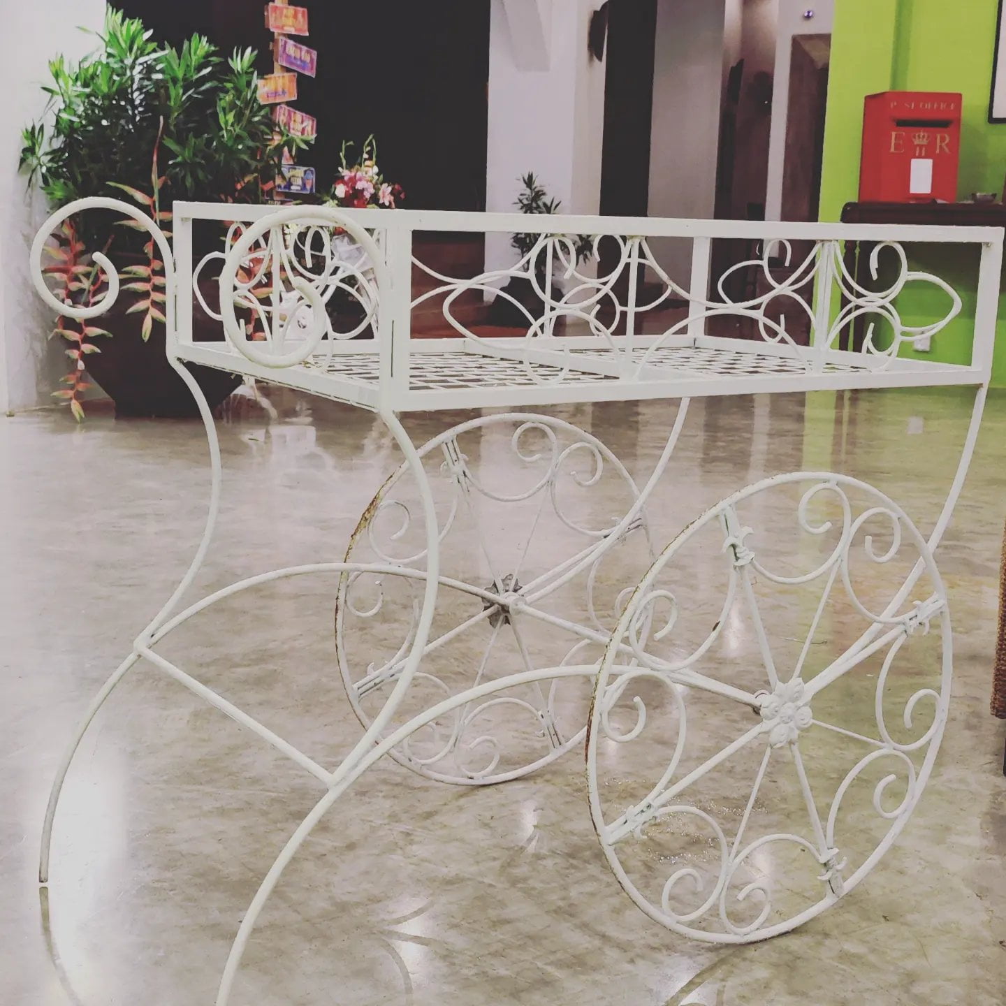 Rent or similar products at EventRentals.lk Wrought Iron Cart