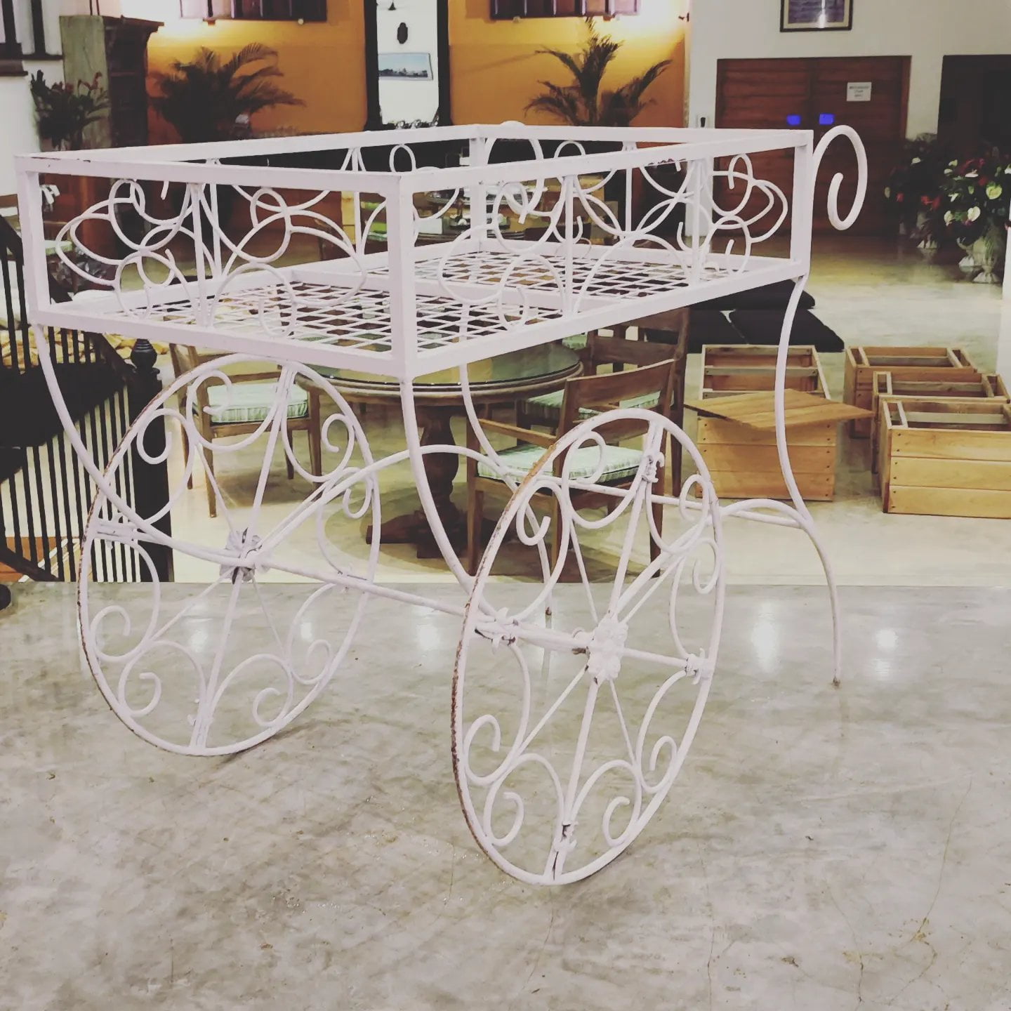 Rent or similar products at EventRentals.lk Wrought Iron Cart