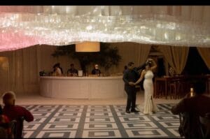 Elegant White Round Bar