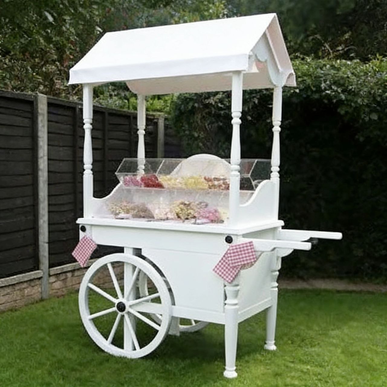 Rent or similar products at EventRentals.lk Beautiful Vintage Candy Sweets Cart for rent at EventRentals.lk - wedding candy cart Sri Lanka